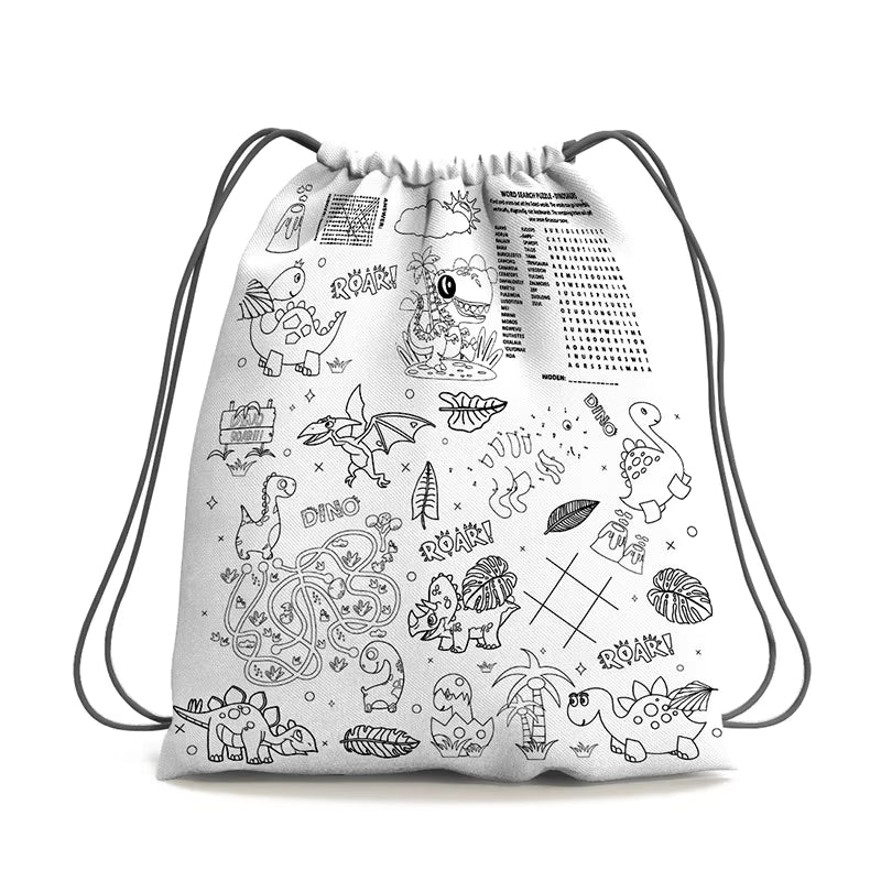 Mochila para colorear + 12 colores gratis
