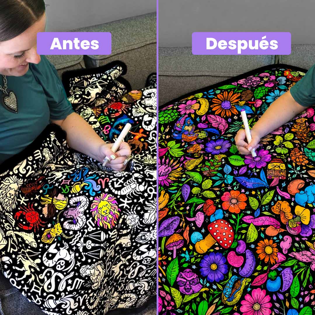 Manta para colorear + 24 colores gratis