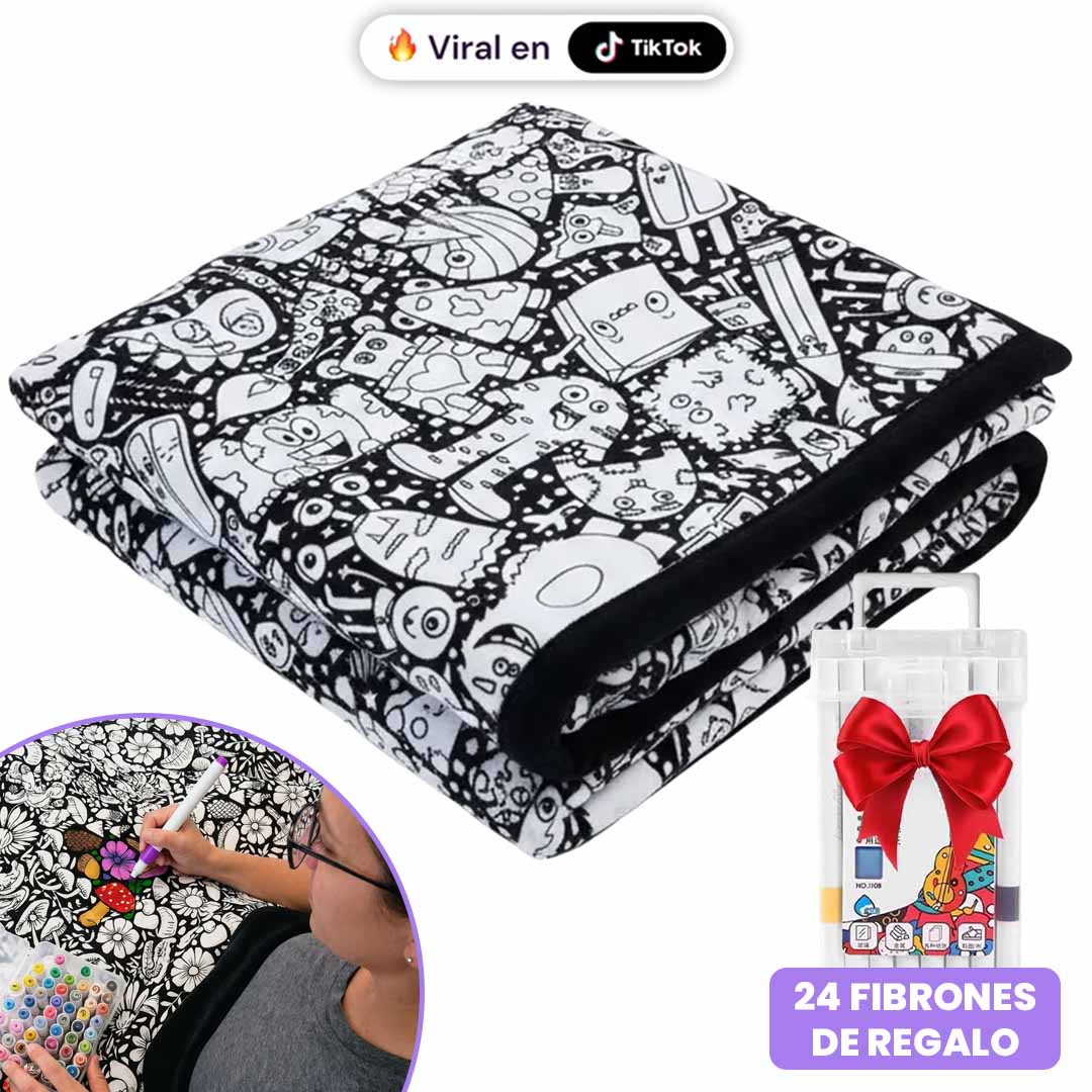 Manta para colorear + 24 colores gratis