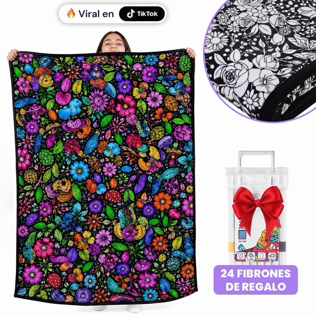 Manta para colorear + 24 colores gratis