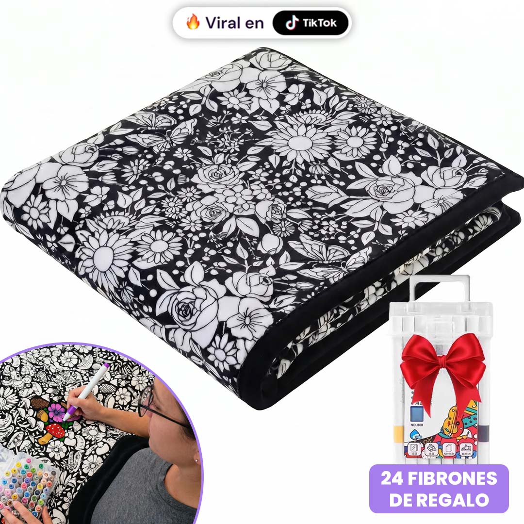 Manta para colorear + 24 colores gratis