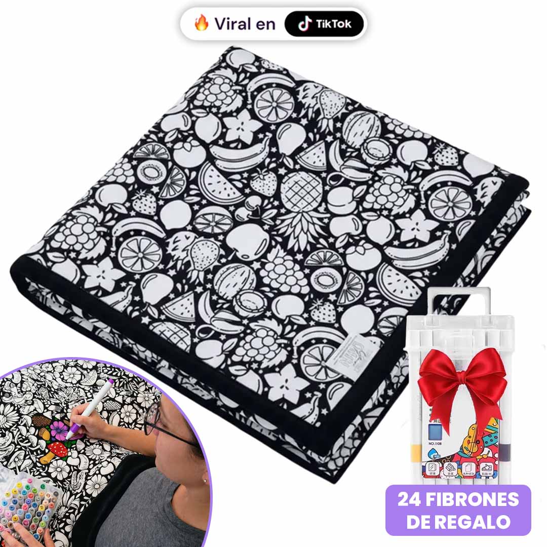 Manta para colorear + 24 colores gratis