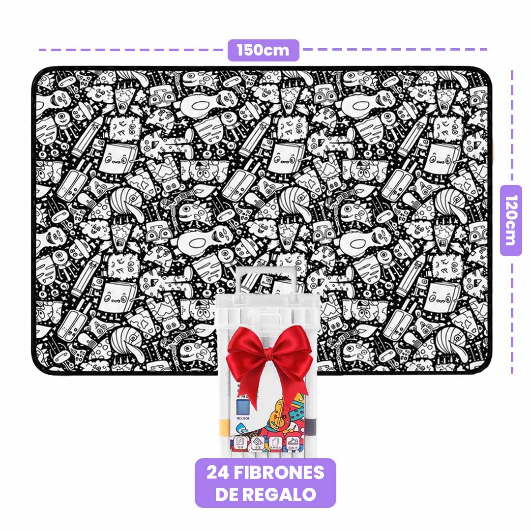 Manta para colorear + 24 colores gratis
