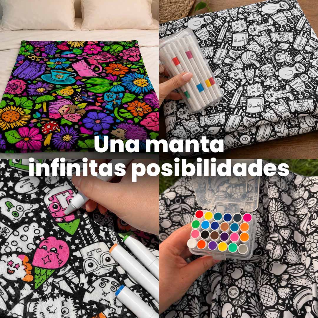 Manta para colorear + 24 colores gratis